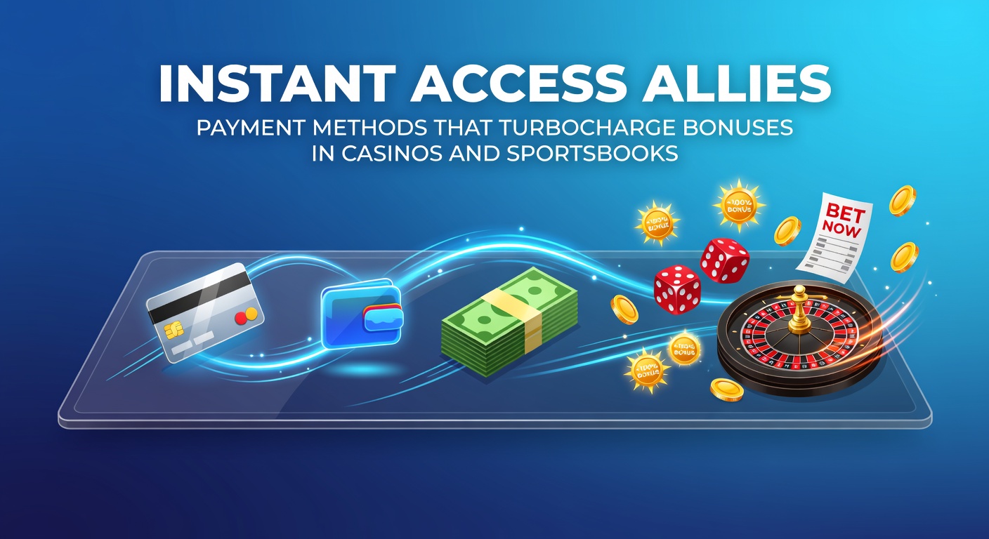Digital graphic showing lightning-fast deposits unlocking stacked casino bonus chips and sportsbook wager multipliers