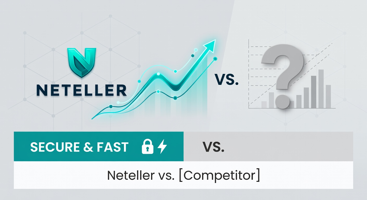 Side-by-side logos of Neteller and Skrill highlighting their roles in secure online gambling transactions