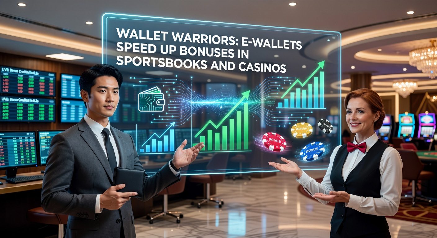 Digital wallet icons speeding through a racetrack towards casino chips and sports betting slips, symbolizing rapid transactions in online gambling