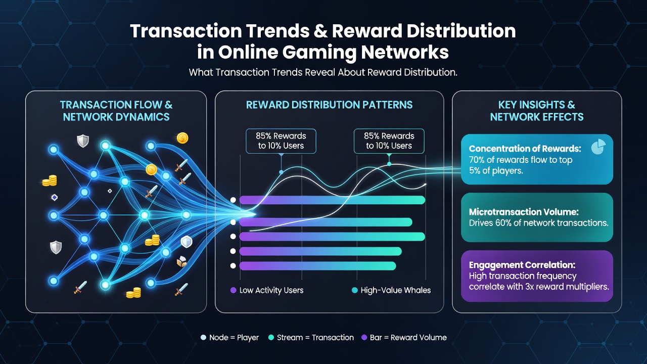 Detailed charts displaying segmented player spending patterns and corresponding reward allocation across different gaming platforms